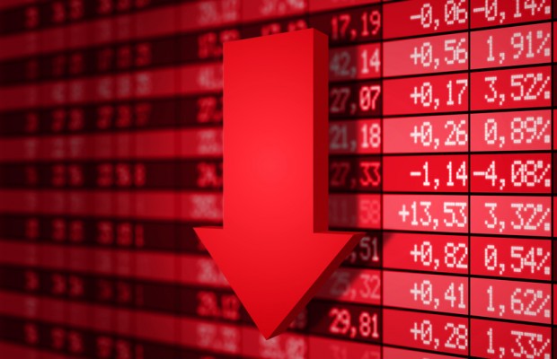 Bourse dans le rouge