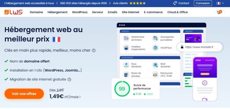 LWS : Le Meilleur Hébergeur Web Français en 2024